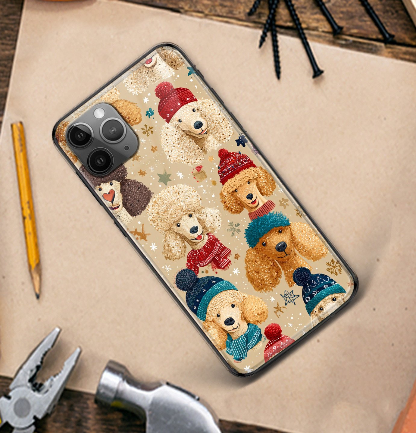 Poodle Winter Edition Phone Case